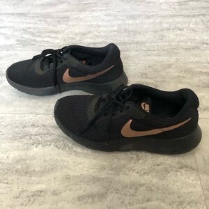 Black and Rose Gold Nike Sneaker 7.5